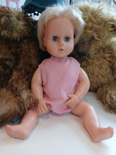 PALITOY 1960,S TINY TEARS DOLL. GOOD CONDITION WEARING TINY TEARS DRESS