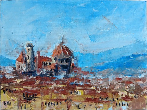 Florence impressionistic oil - florence,