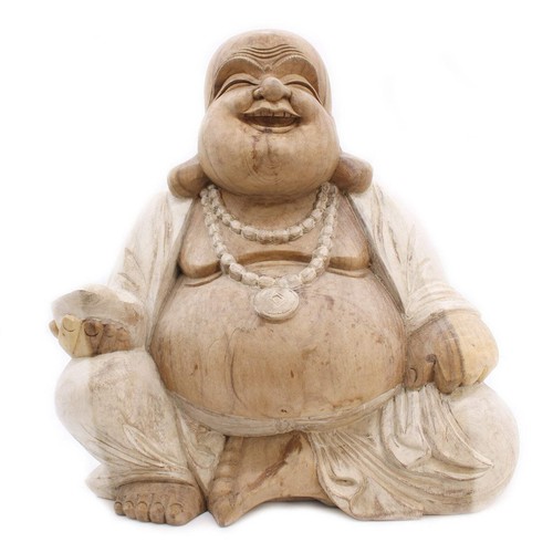 Happy buddha whitewash 50cm - whitewash,