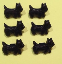 6 x SCOTTIE DOG BUTTONS -