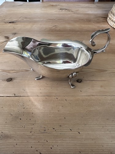 Silver plated gravy boat large - gravy,