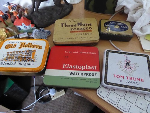 Vintage advertising old tins - advertising,