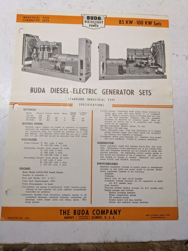 Buda diesel electric - diesel,