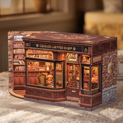 Wooden book nook kit - book,