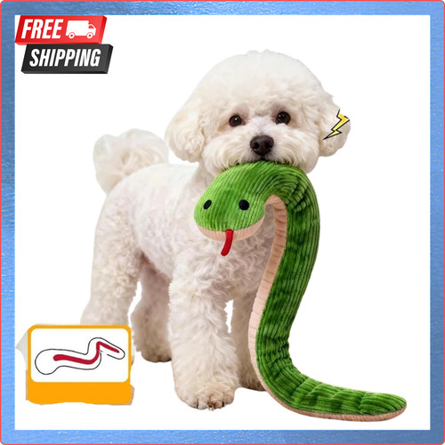 Interactive plush snake dog - plush,