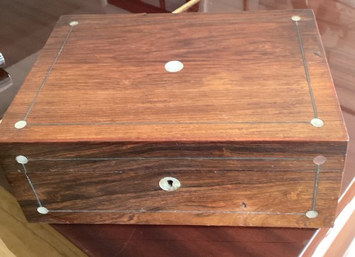 Antique victorian box rosewood - victorian,
