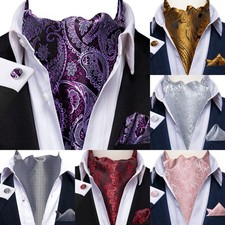 3pcs Mens ral Cravat Ascot