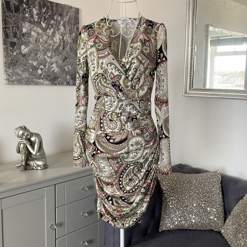 Taupe pink paisley neck wrap - pink,