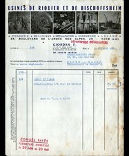 NICE (06) FACTORY of RIQUIER & BISCHOFFSHEIM / METALLIZATION "F. GIODAN" 1961