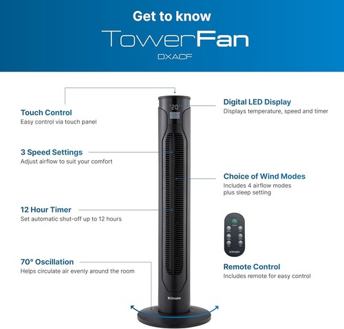 Dimplex oscillating tower - oscillating,