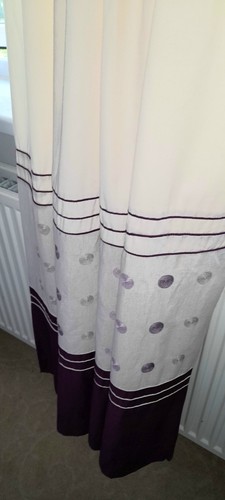 Tab top curtains - tab-top, lined,