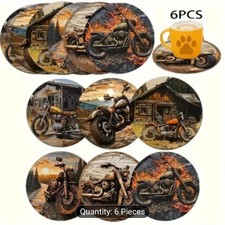 6 Pieces Of Wooden Motorbike