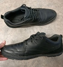 Men's Caterpillar Abilene Shoe Black 4 eyelet Lace Up UK 11