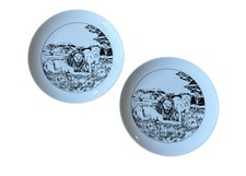 African Scene Porcelain Plates