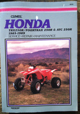 1996 CLYMER HONDA TRX250R & ATC250R 1985-89 SERVICE REPAIR MAINTENANCE MANUAL