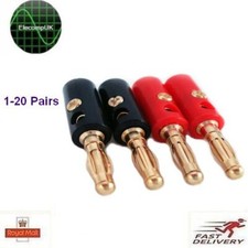 4mm gold plated - 4mm, banana/speaker
