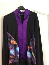 Mens/boys artistic ice/roller skating jazz/dance black shirt small worn twice 