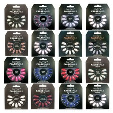 Technic 24 False Nails with Glue Almond Squareletto Stiletto Shape To Choose New