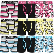 3 Pack Mens Crosshatch Crystalline Underwear Designer Shorts Set Boxers Trunks