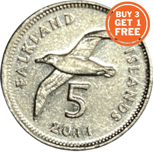 Five pence falkland - pence,