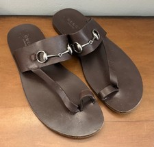 GUCCI Horsebit Toe Ring Thongs