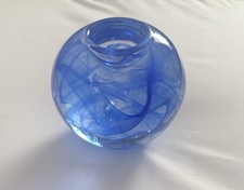 Kosta Boda Blue Moon Swirl Art