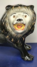 Antique Staffordshire Lion