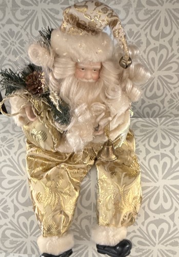 Vintage gold white fiber - gold,