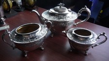 Ornate Vintage 3 Piece Plated