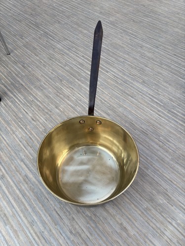 Vintage brass pan - vintage,