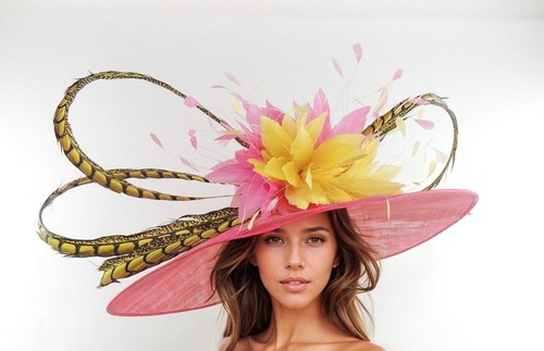 Hot pink lemon yellow wide - hot,