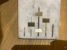 Marble Cheese Board with Brass
