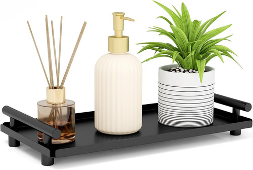 Black metal bathroom vanity - black,