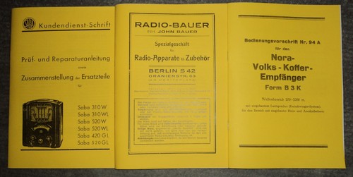 Repair manual saba - repair,