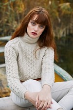 SAOL Aran Irish Turtleneck