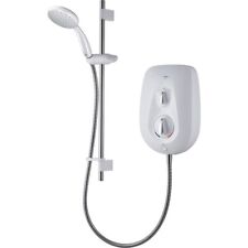 Mira Go Electric Power Shower 8.5kW Manual White Multi-Fit Bathroom Hose