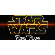 Star Wars Personalised Bedroom Door Sign  - Any Text/Name (2)