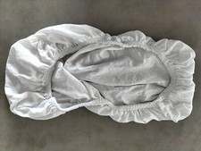 Moses Basket/Crib & Cot fitted Sheet White Mothercare