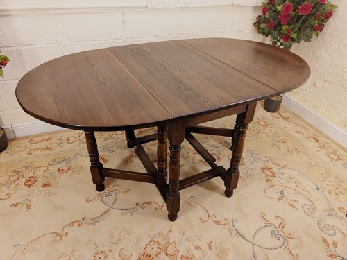 George solid oak oval drop - vi,