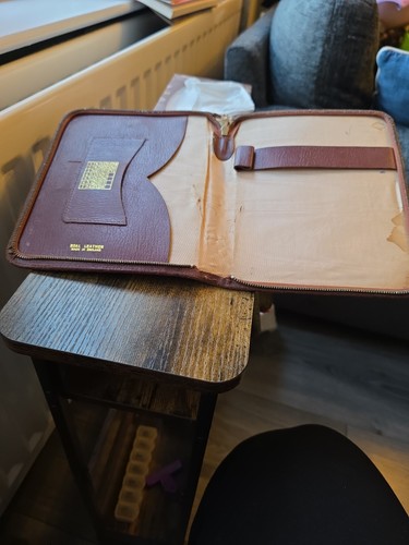 Vintage leather writing case - vintage,