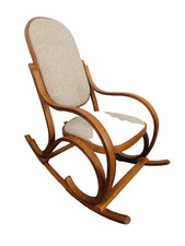 Small Size Bentwood Rocker Rocking Chair Danish Mid Century Modern - Ships Flat!