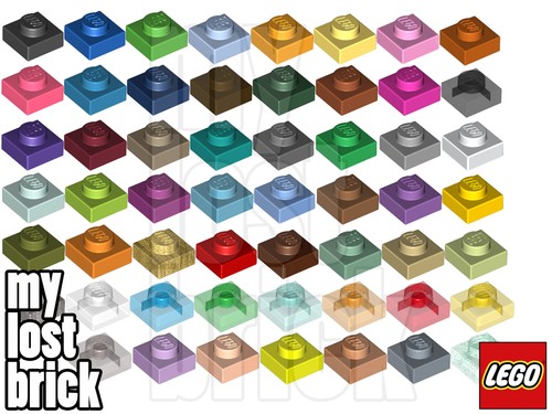 Lego part 3024 - lego, 1x1