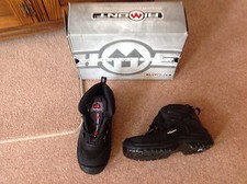 Aimont Steel Toe Capped Safety Boots - Style: Wing - Size 5 - Black