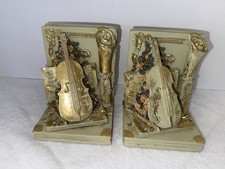 Vintage Green And Gold Violin