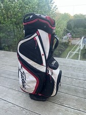 Titleist Tour Carry Stand Bag Black White And Red 14 Divider