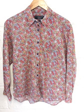 Vintage La Chemiserie Cacherel floral Liberty print shirt size 12-14