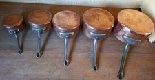 Vintage French Copper Pan Set