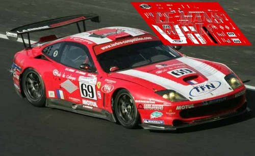 Decals ferrari 550 gts - gts, mans