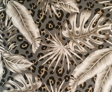 Nina Home N10303 Tropical Leopard Wallpaper, Choc