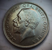 1932 GEORGE  VI HALF CROWN, LOVELY HIGH GRADE SILVER COIN